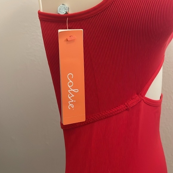 Red Colsie Body Suit NWT XS - Picture 4 of 7